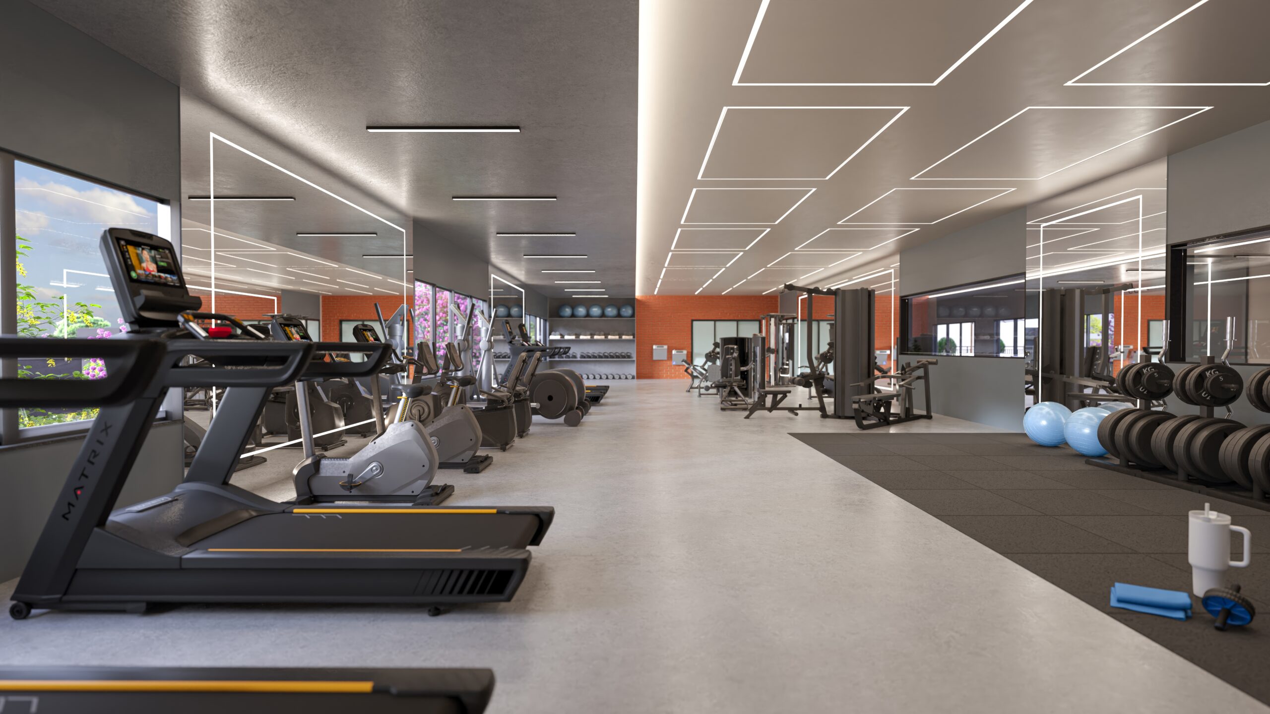 Academia equipada do Alpnach Residence