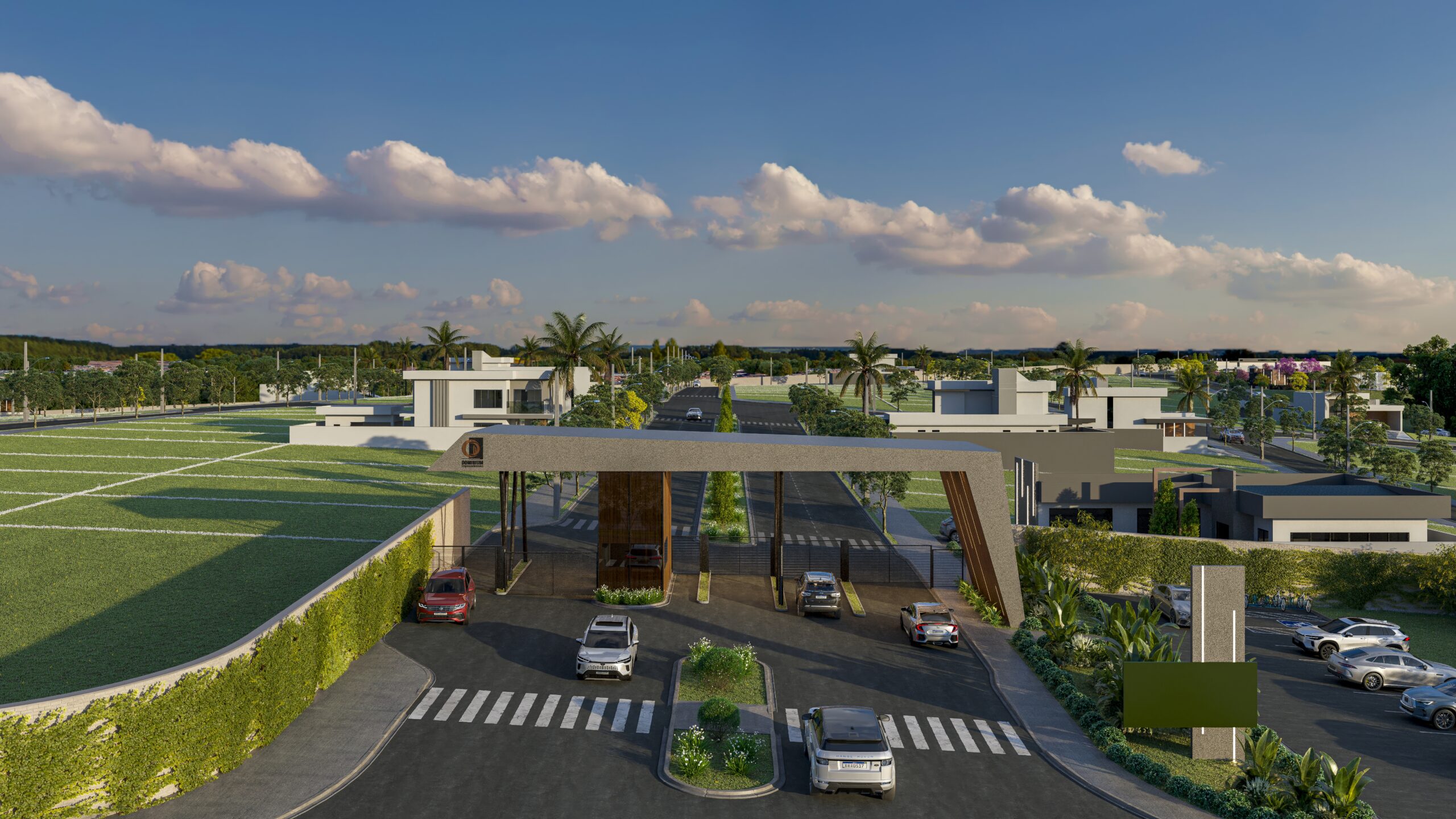 Portaria do Alpnach Residence em Indaiatuba