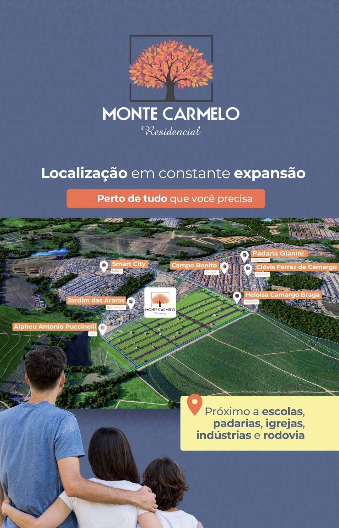 Terrenos residenciais e uso misto Monte Carmelo