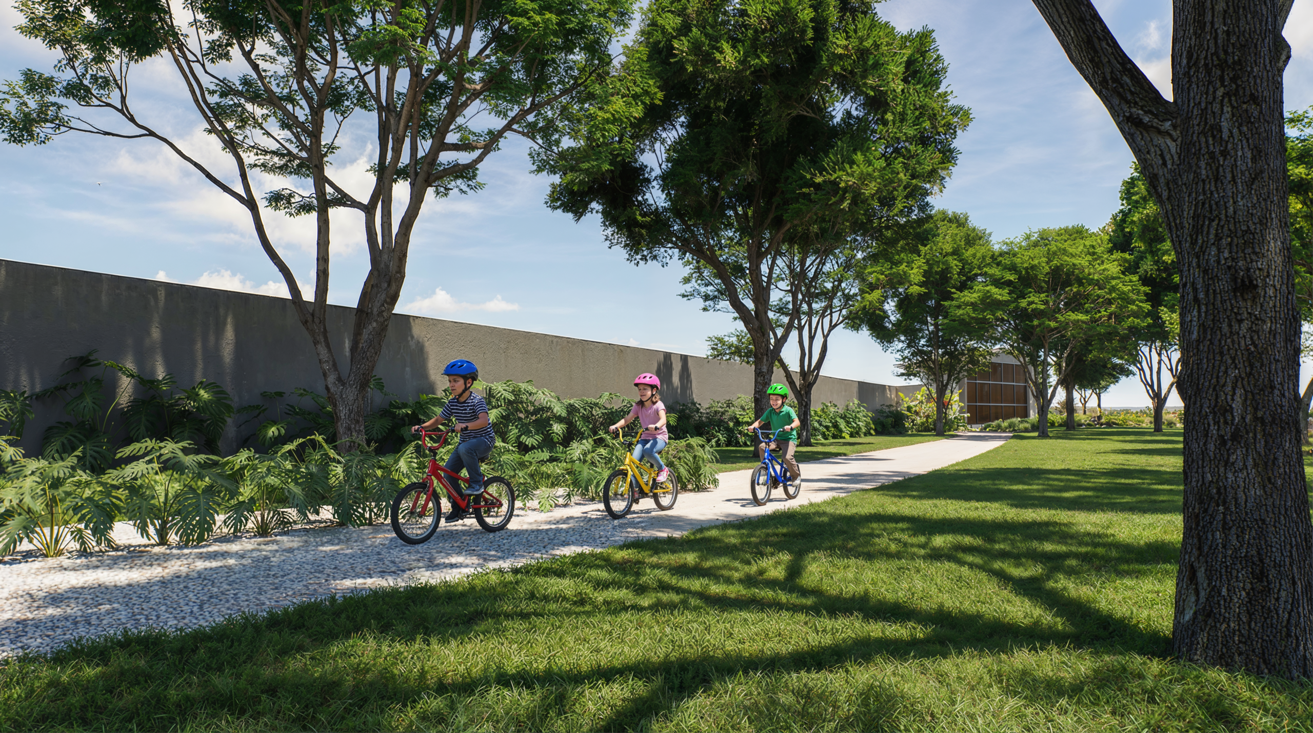 Área de caminhada e convivência do San Marino Residencial