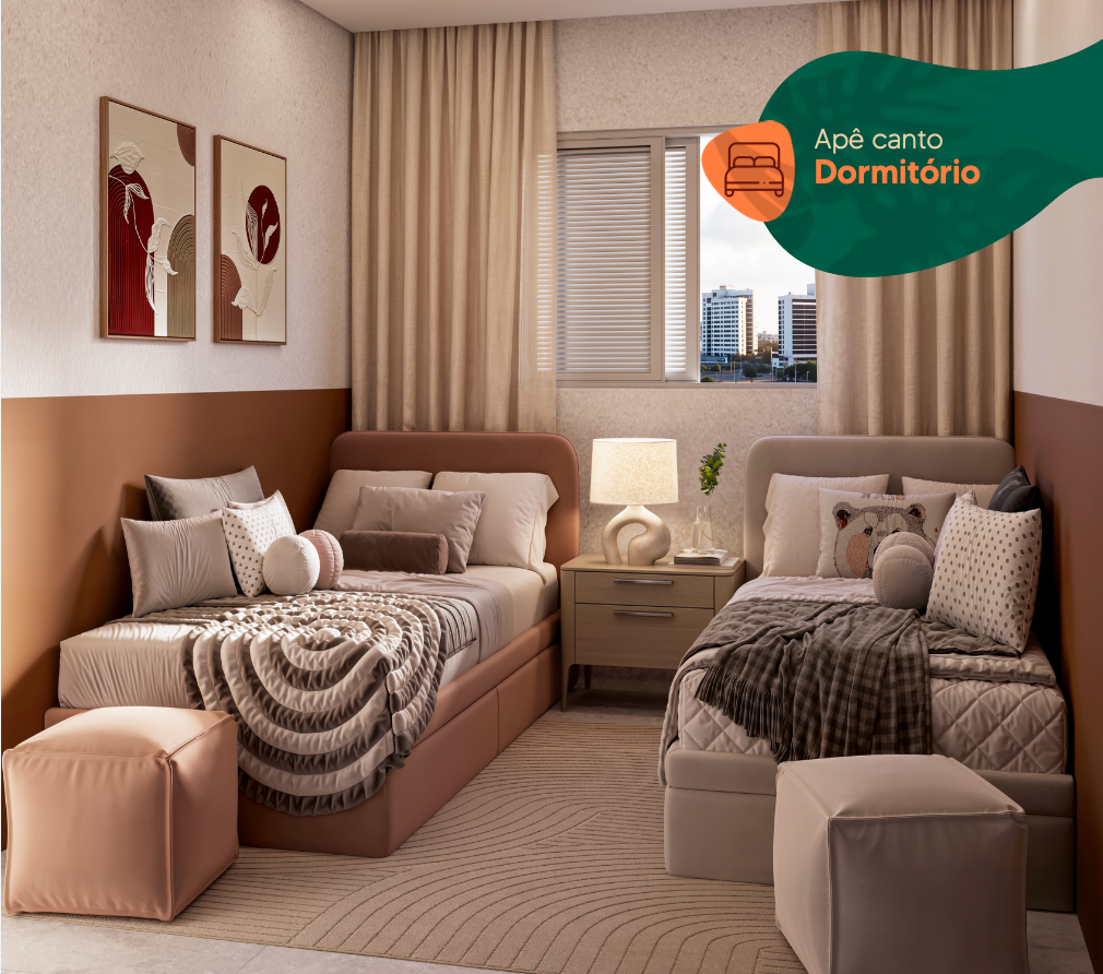 Varanda gourmet e banheiro do apartamento de meio