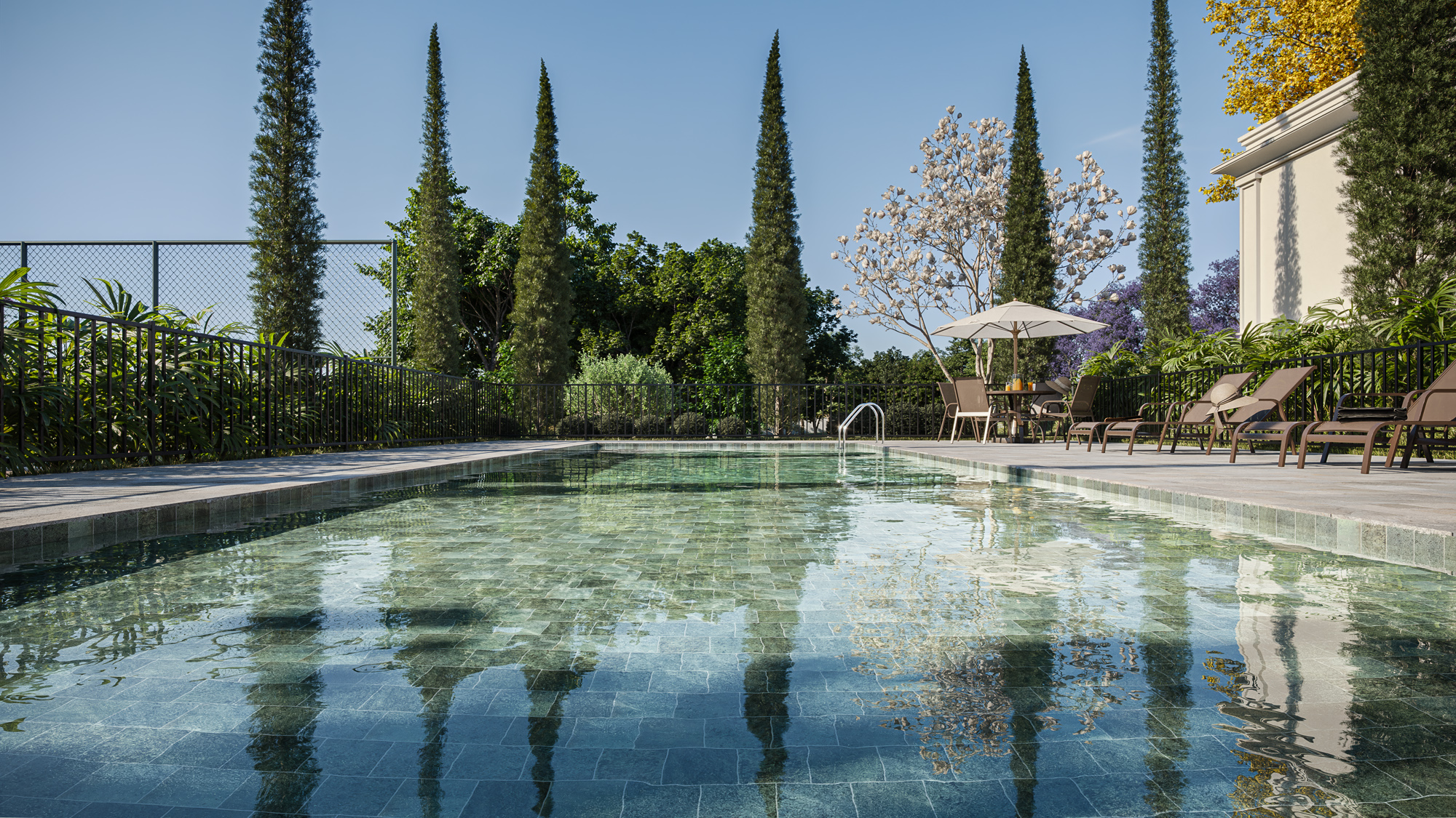Piscina do Terras de São Bento em Indaiatuba
